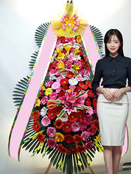 벨라루체웨딩홀 서울점 3단화환 고급형